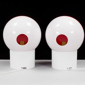 A pair of table lamps named "1241" or "Luno", designed by Uno and Östen Kristianss.
