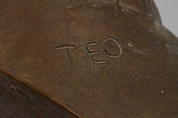 STEN TEODORSSON, brons, signerad.