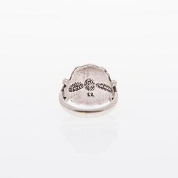 RING, Georg Jensen 1915-1927, silver, cabochonslipad månsten.