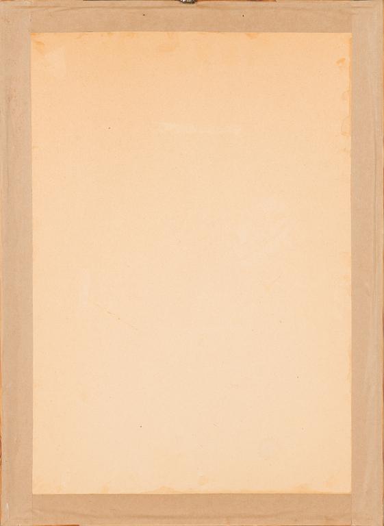 Voitto Jalmari Vikainen, puupiirros, signeerattu ja päivätty-61. Merkattu t.p.l'a 10/12.