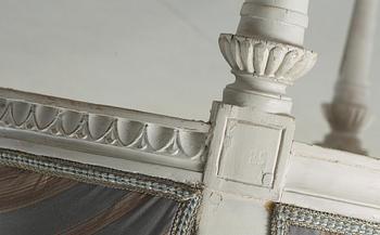 KARMSTOL, Ephraim Ståhl, (mästare i Stockholm 1794-1820). Sengustaviansk. Stämpelsignerad.