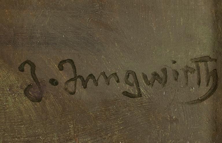 JOSEPH JUNGWIRTH, olja på pannå, sign o dat 26.6.1920.