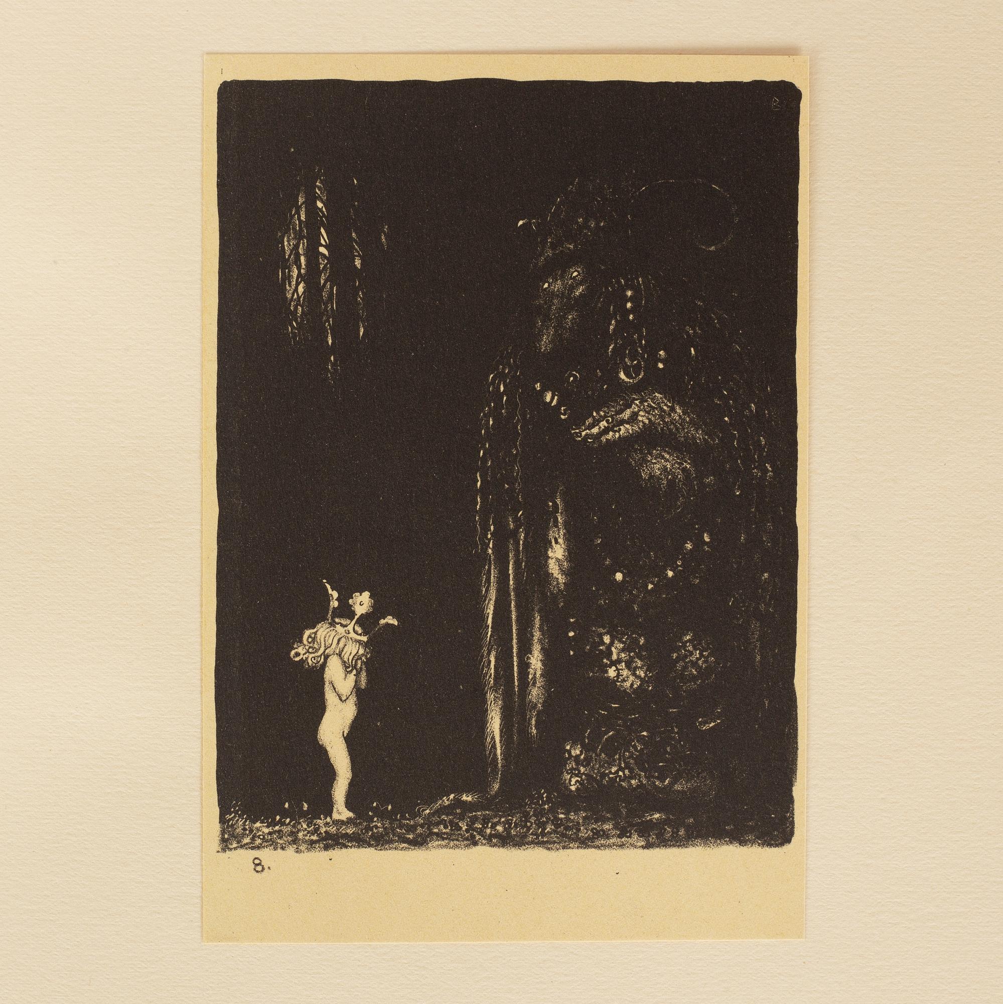 JOHN BAUER, "Troll", svit om tio litografier, osignerade, Ernst Bauers Förlag Göteborg, A. Börtzells, 1915.