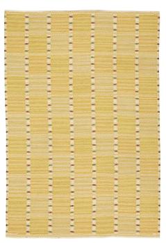 256. Barbro Nilsson, a carpet, "Falurutan gul", flat weave, ca 296,5-298 x 200,5-201,5 cm, signed AB MMF BN.
