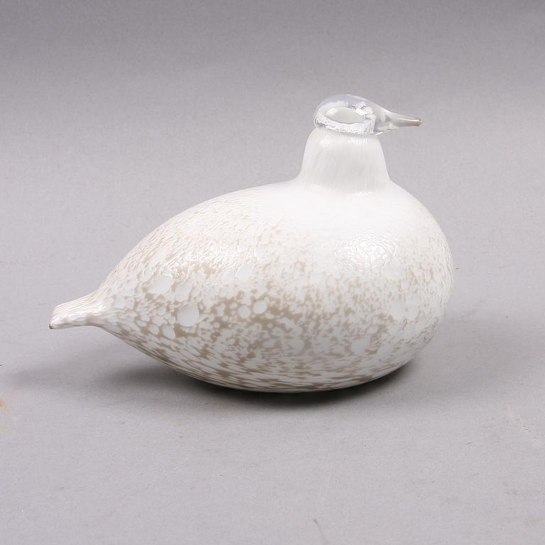 SKULPTUR, glas, sign. O.Toikka Nuutajärvi.