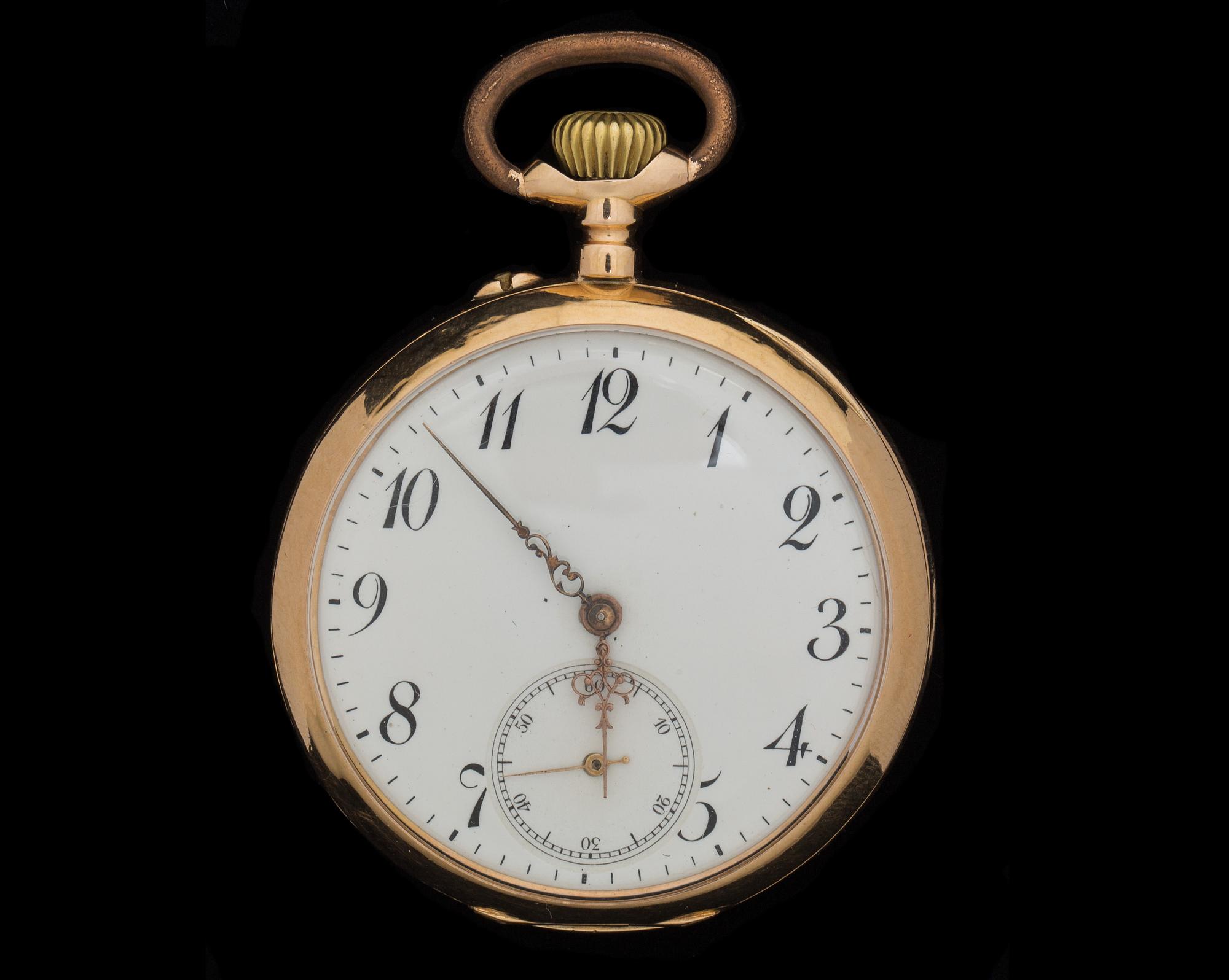 FICKUR, 18K guld. 1900-tal.