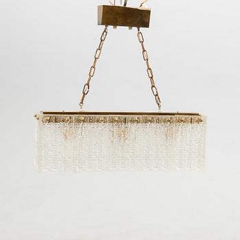 Ceiling lamp, probably Carl Fagerlund, Orrefors, 1960s/1970s.