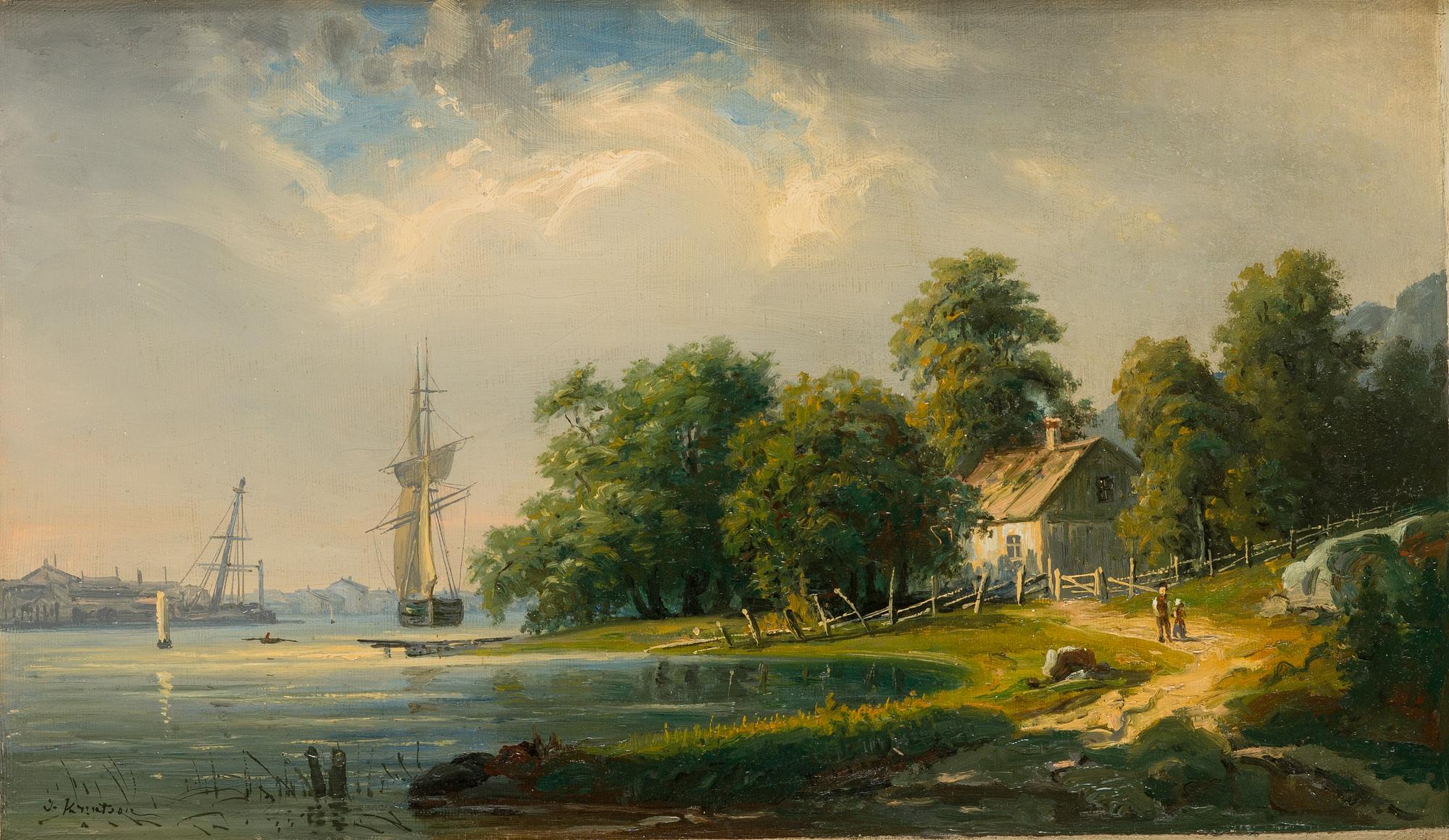 Johan Knutson, By the shore.