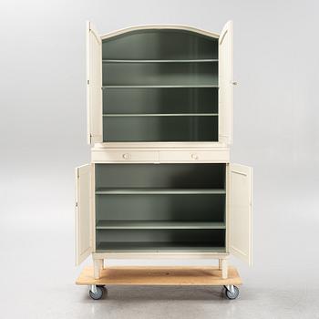Carl Malmsten, two-part cabinet, "Herrgården", Bodafors, second half of the 20th century.