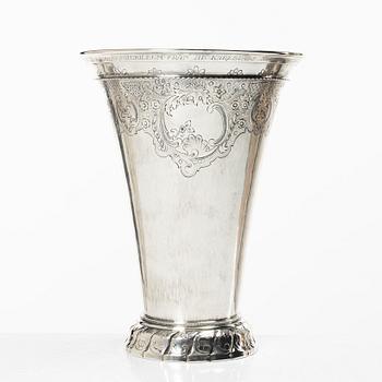 A Swedish silver beaker, Tenn & Silver Ab, Gothenburg 1953.