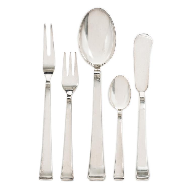 Württembergische Metallwarenfabrik (WMF), Cutlery, 15 pcs, silver, Germany.