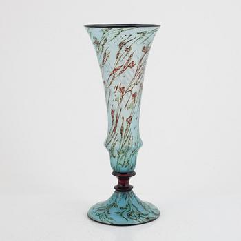 Simon Gate, a large "Graal" glass vase, Orrefors, Sweden 1919.