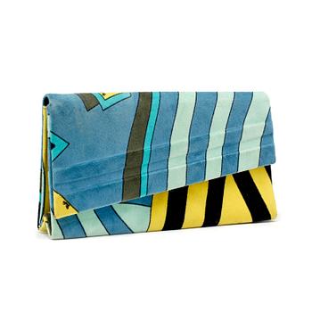 741. EMILIO PUCCI, a velvet clutch.