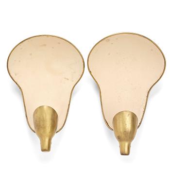 208. Carl-Axel Acking, a pair of wall lamps model "5017", Bröderna Malmströms Metallvarufabrik, Malmö, 1940s.