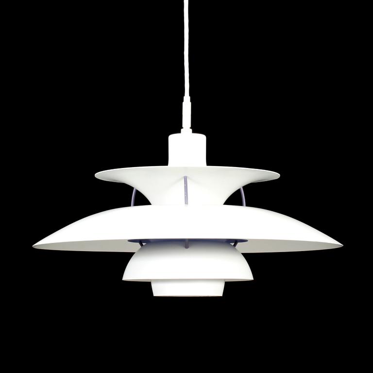 TAKLAMPA, "PH 5", Poul Henningsen för Louis Poulsen & Co, Danmark, 1900-talets andra hälft.
