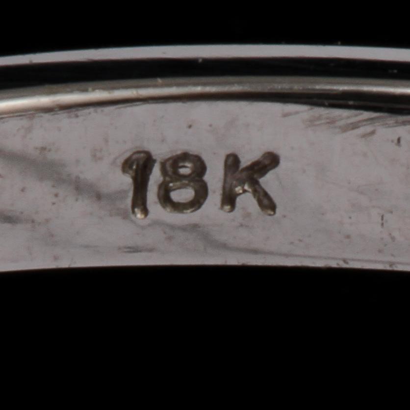 RING, 18k vitguld med briljantslipad diamant, 0.25 ct, Iduna, Varberg. Vikt 3 g.