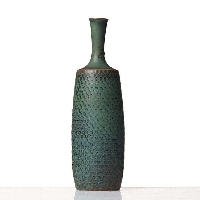 Stig Lindberg, a stoneware vase, Gustavsberg studio, Sweden 1965.