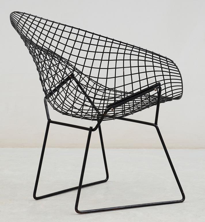 FÅTÖLJ, "Diamond chair", Harry Bertoia, modellen formgiven år 1952.