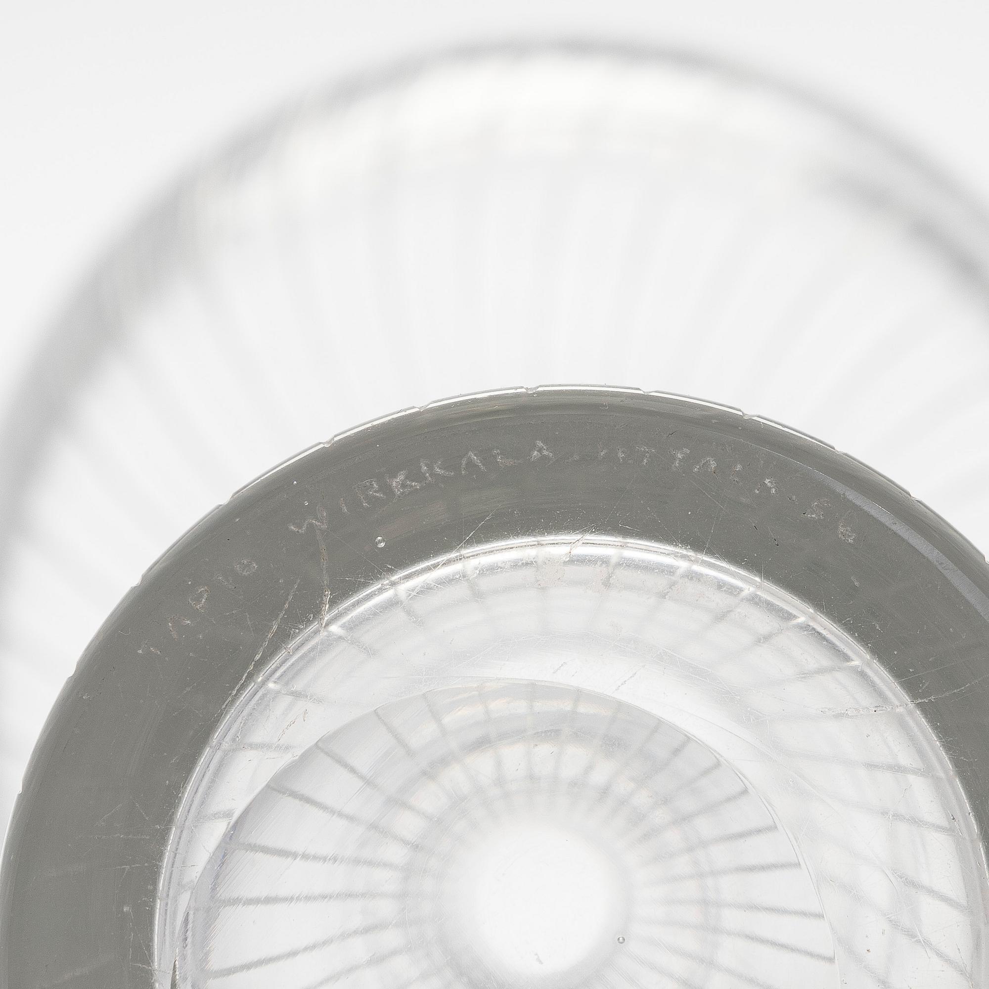 Tapio Wirkkala, a model 3520 vase, signed Tapio Wirkkala Iittala -56.