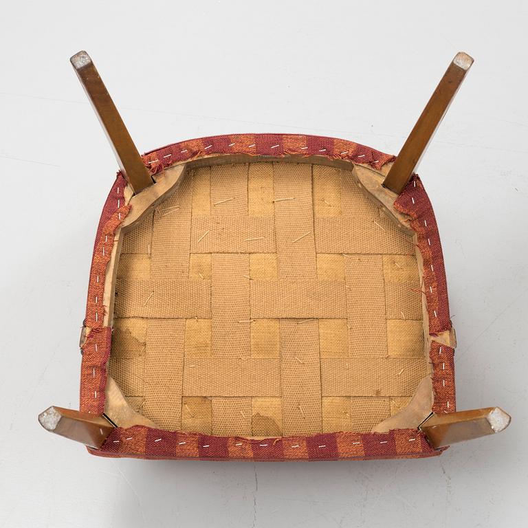 Six armchairs, Aski A.B Svenska kontorsmöbelindustrier, mid 20th century.