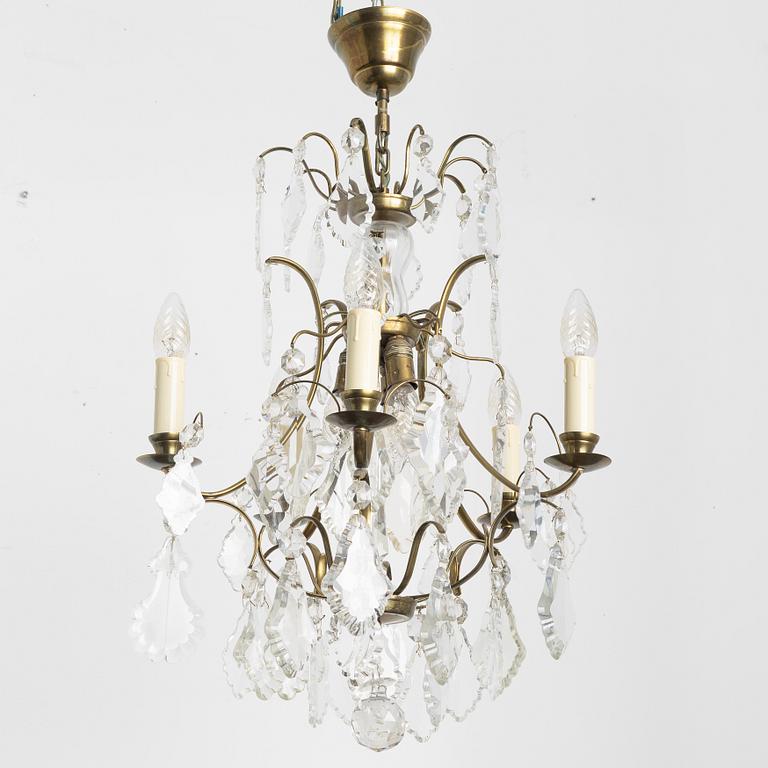 Ljuskrona, rokokostil,  1930-tal.