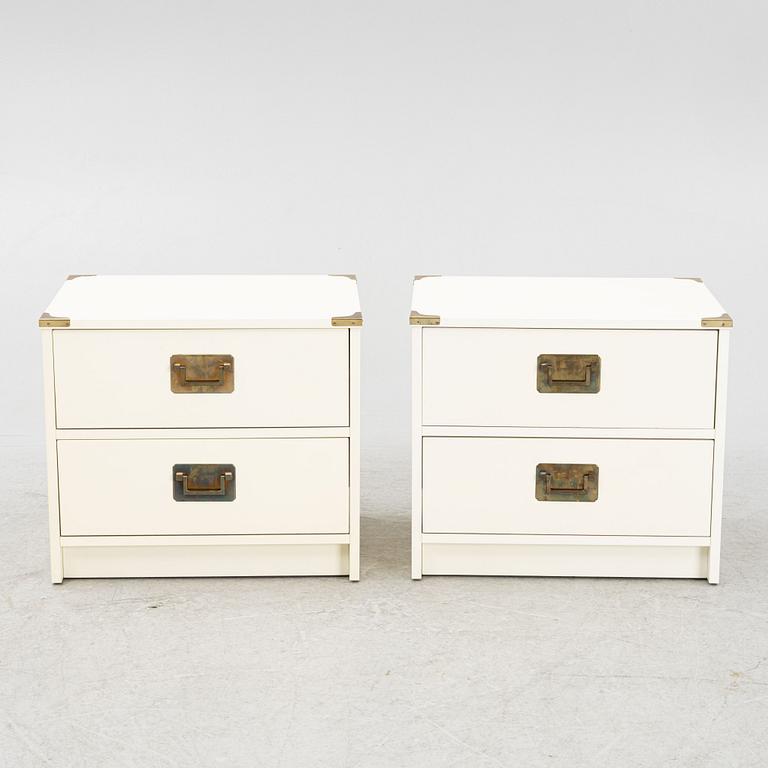 A pair of bedside tables, Nordiska Kompaniet/NK Inredning, second half of the 20th Century.