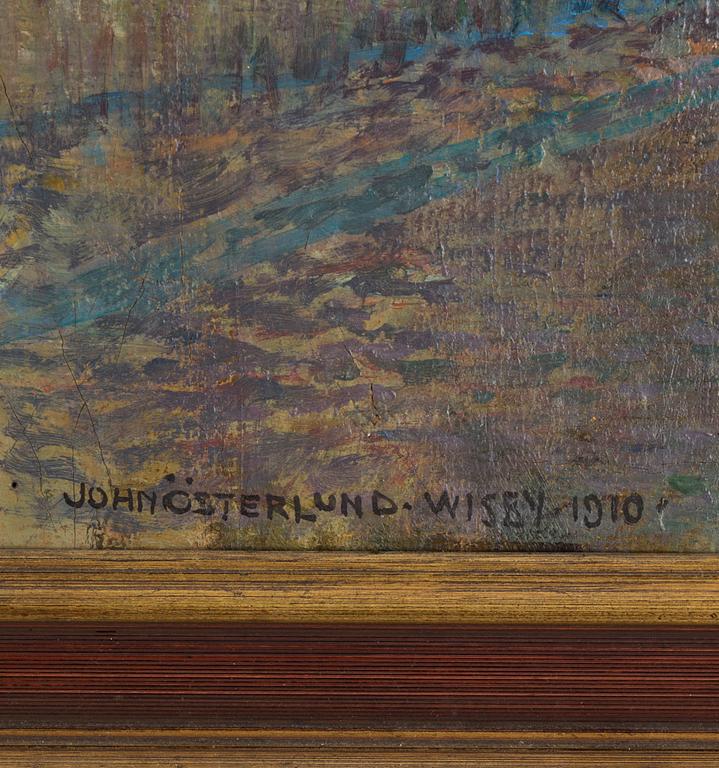 JOHN ÖSTERLUND, olika on canvas, signed and dated Wisby 1910.