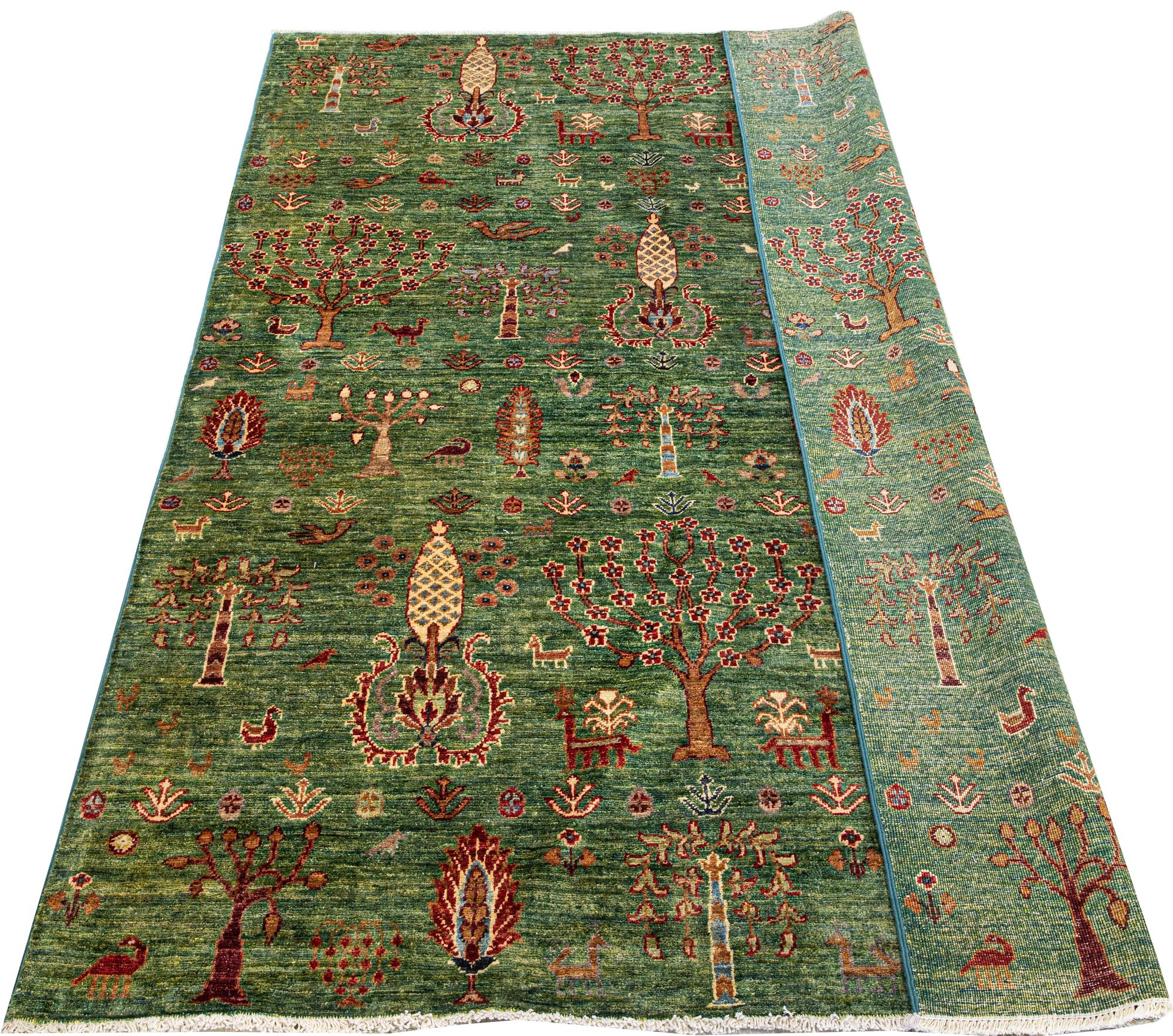 A carpet, Khorjin, ca 207 x 146 cm.