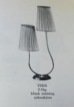 Harald Notini, a table lamp model "15416", Arvid Böhlmarks Lampfabrik, Stockholm, 1940s.