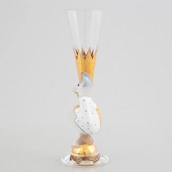 Gunnar Cyrén, a shot-glass, special edition in memory of Gunnar Cyrén, Orrefors, 2014.