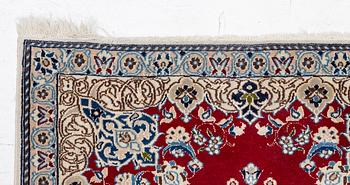 Matta, orientalisk, silkeinslag, 250 x 87 cm.