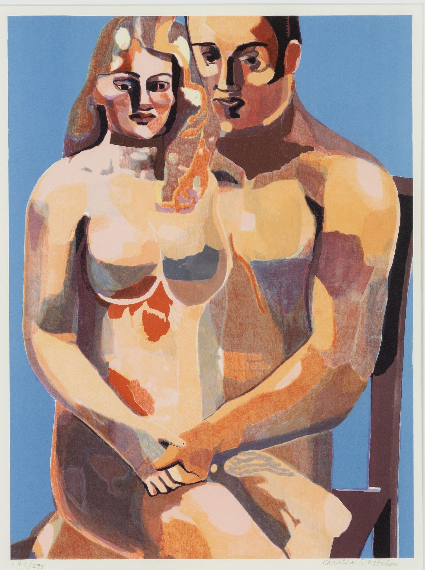 Cecilia Sikström,  "Mans och kvinnofigur".