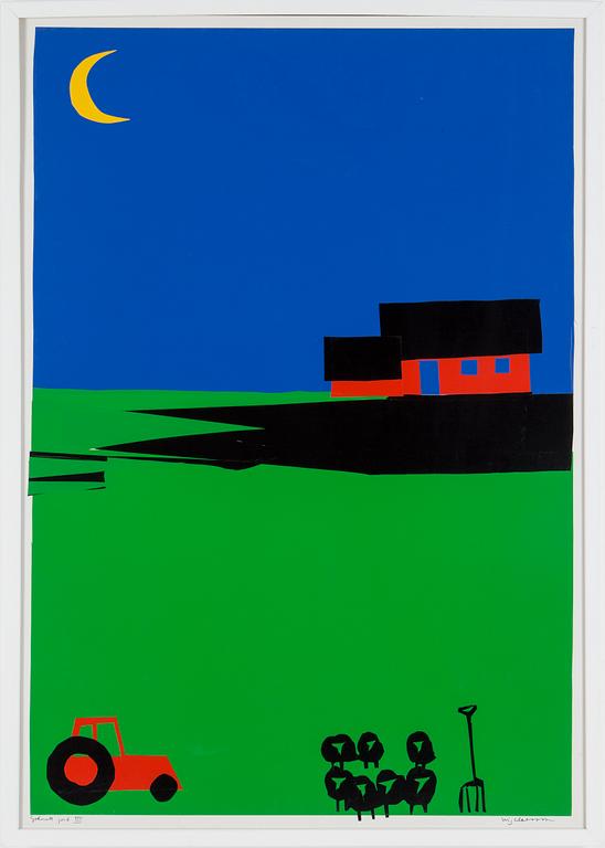 STIG CLAESSON (SLAS), collage. Signerad.