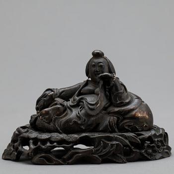 FIGURIN, brons, troligen Japan, 1900-tal.