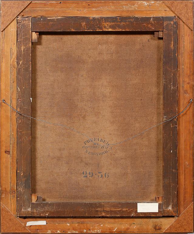 OKÄND KONSTNÄR, olja på duk, osignerad, omkring sekelskiftet 1900.