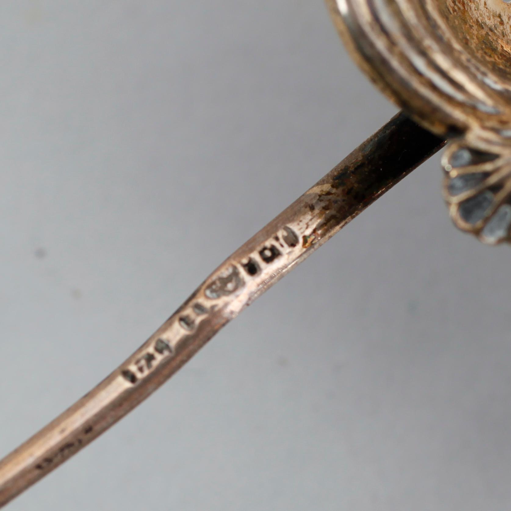 TESPINDLAR, 2 st, silver, svenska stämplar, 1800-tal. Total vikt ca 68 gram.