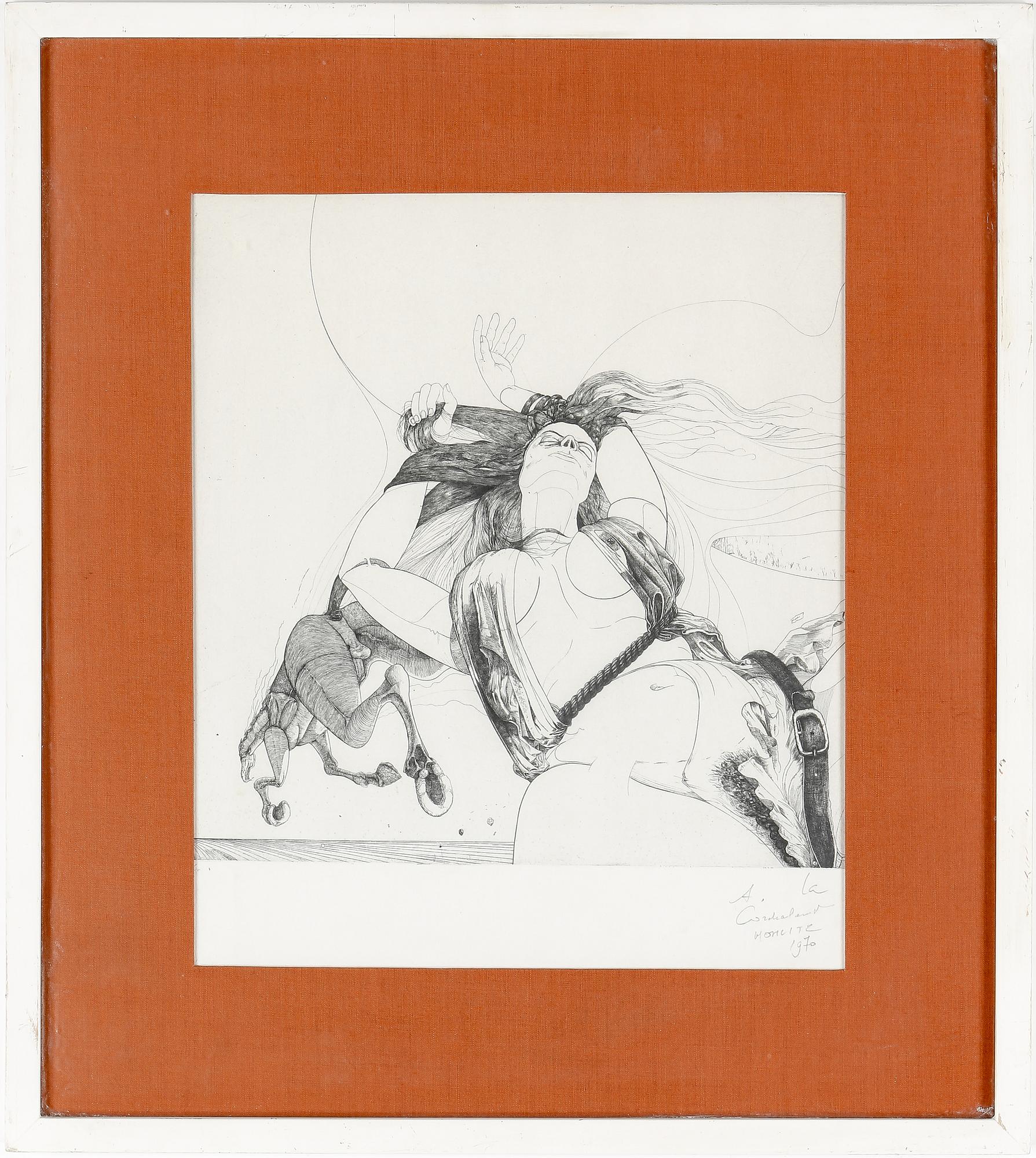 PHILIPPE MOHLITZ, etsning, signerad och daterad 1970.