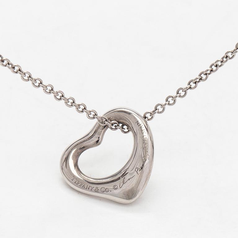 Tiffany & Co, Elsa Peretti, halsband, "Open Heart", platina och diamanter.