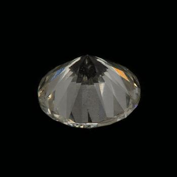 BRILJANTSLIPAD DIAMANT, oinfattad ca 0.39 ct enligt certifikat.