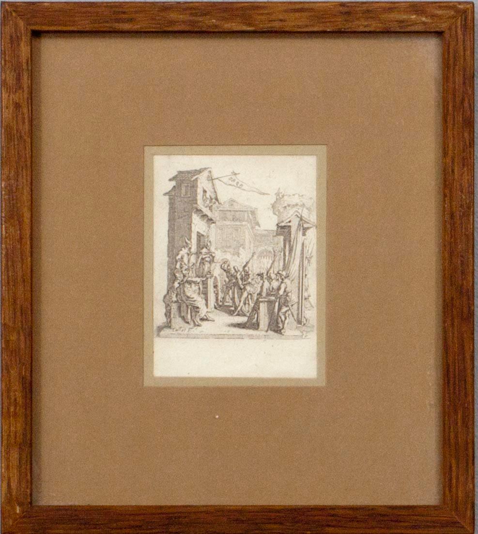 JACQUES CALLOT (FRANKRIKE), kopparstick, plåtsign., 5 st. 1600/1700 -tal.