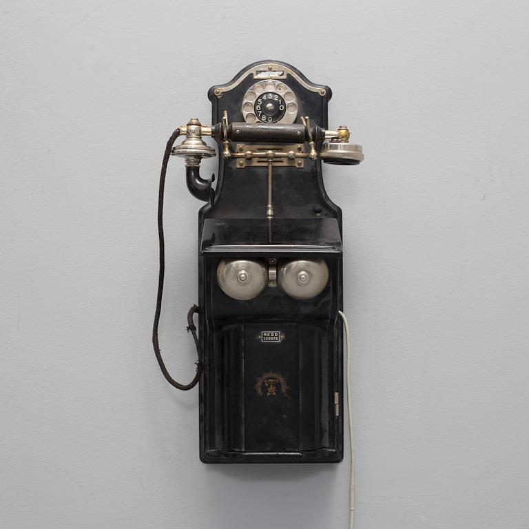 A early 20th century L M Ericsson telephone.