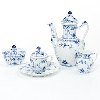 Royal Copenhagen, A 14 piece 'Blue Fluted' service, Denmark, 20th century.