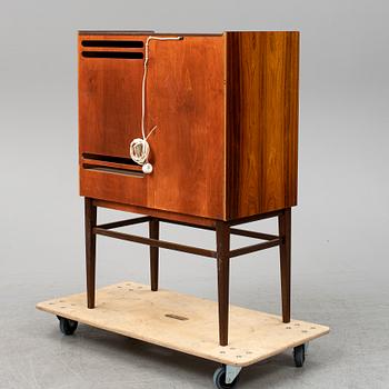 A rosewood veneered drinks cabinet, 1960's.