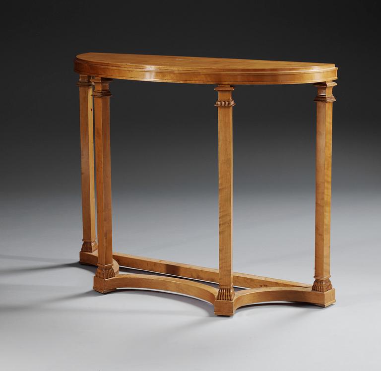 An Axel-Einar Hjorth 'Caesar' birch console table by NK Swden 1930's.