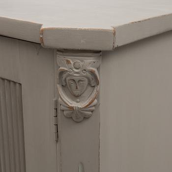 A Gustavian style sideboard, late 19th Century.