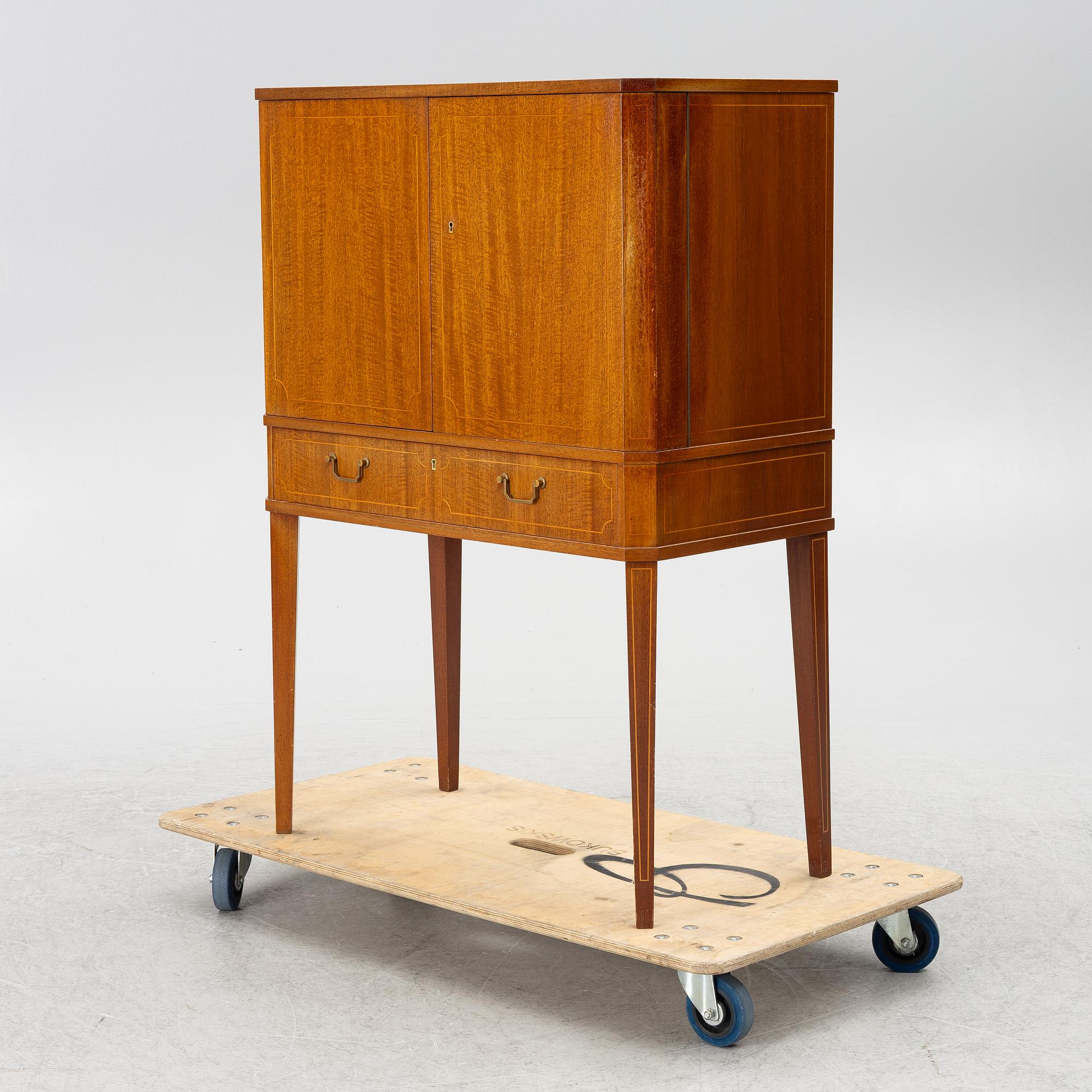 Bar cabinet, mid-20th century.
