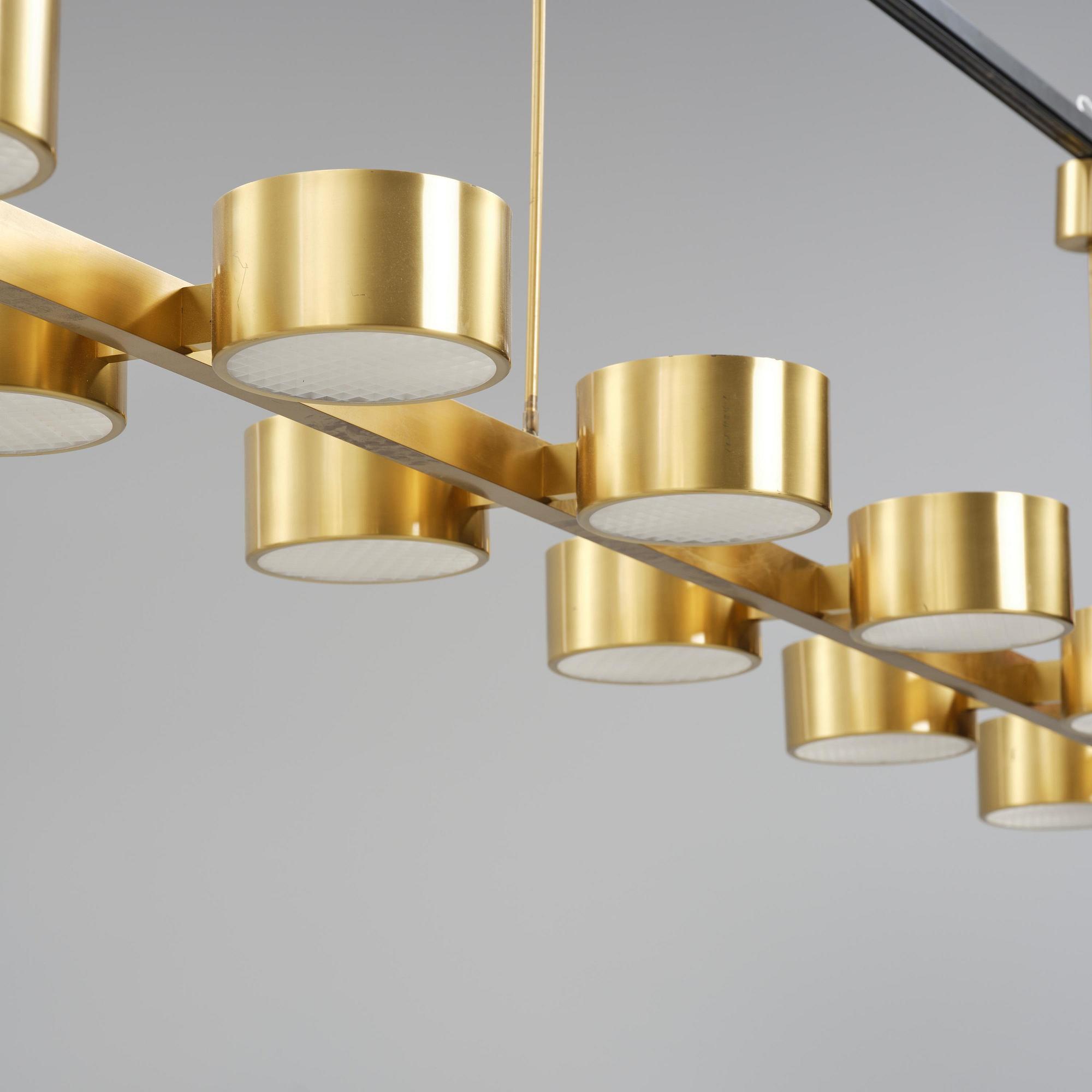 Hans-Agne Jakobsson, a monumental ceiling lamp model T 261/14, Hans-Agne Jakobsson AB, Markaryd, 1950s-60s.