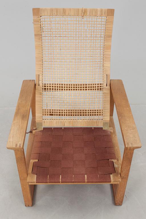 FÅTÖLJ,"Slädesstolen", Börge Mogensen, Danmark.