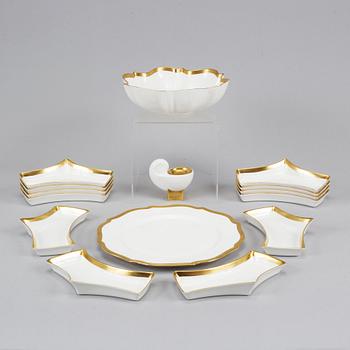 Karin Björquist, a 15 pieces porcelain service, "Nobel", Rörstrand, Sweden.