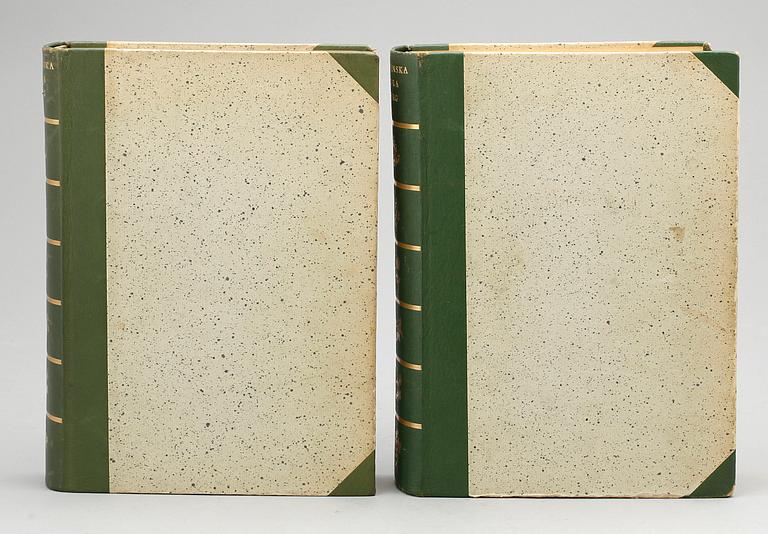 BÖCKER, 2 st, "Vår Svenska Flora i Färg", Eric Hultén (huvudredaktör), Svensk Litteratur, Stockholm, 1958-60.